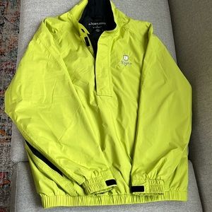 Mens Footjoy Dryjoys lime green rain jacket size large